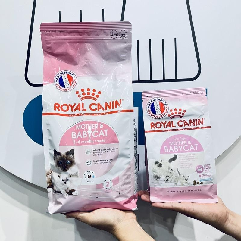 Dinh dưỡng cho mèo Anh mang thai, chế độ ăn A-Z 8 Thức ăn hạt cho mèo Royal Canin Mother and Baby Cat - Cutepetshop